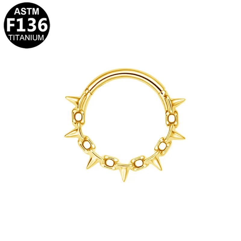 European-American Zirconia G23 Titanium Alloy Nose Ring & Stud