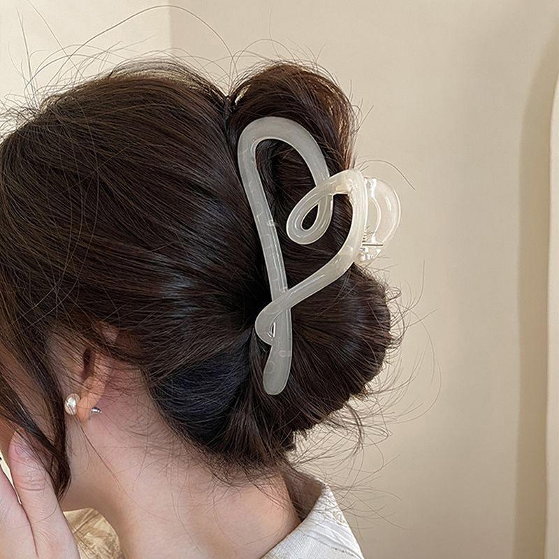 Large Claw Clips For Thick Hair Accessories Women Headdress Ins Plastic Catch Crab Hairpins Gifts