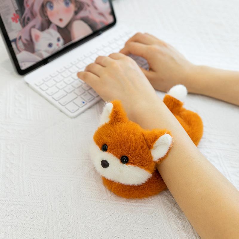 Rabbit cat magnetic palm treasure refrigerator sticker plush toy cute fox elephant dog doll