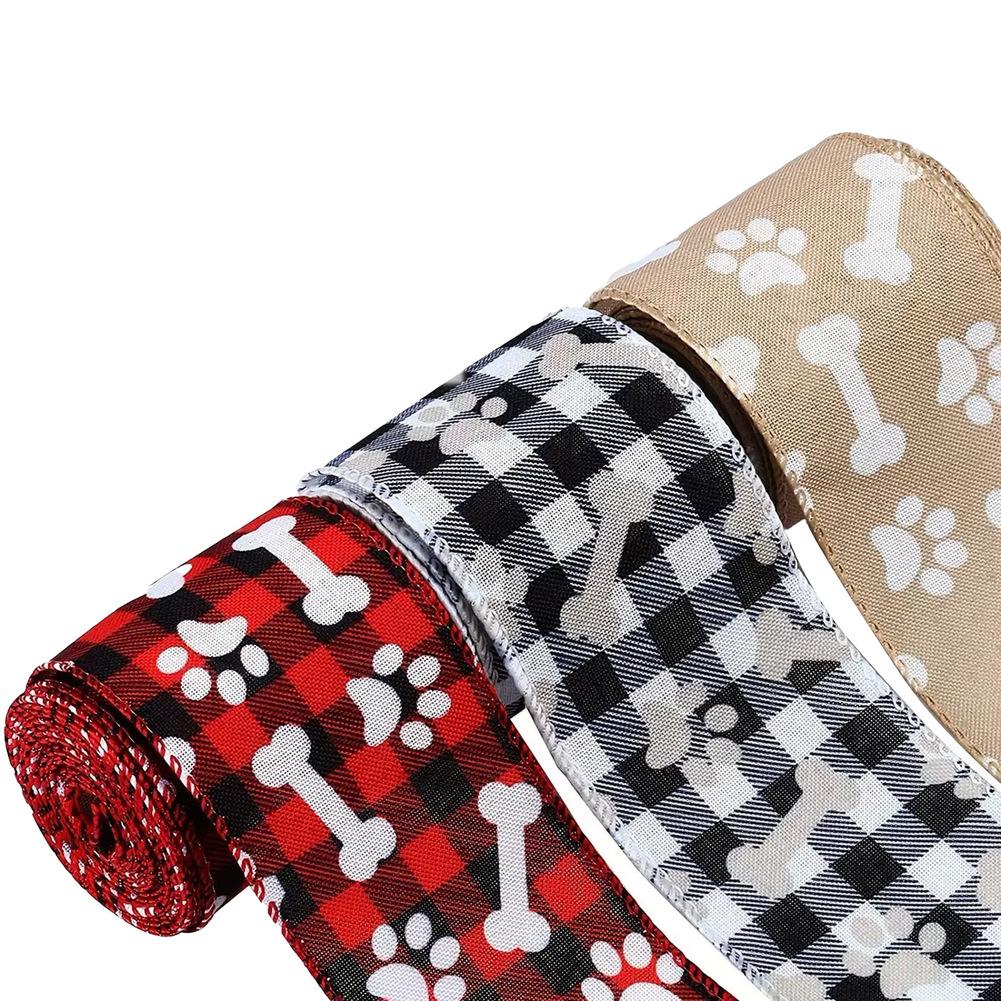 

DIY Holiday Decor 5 Yards Per Roll Christmas Ribbon 5 Yards Length Beautiful Bows Iron Wire Edge Holiday Celebrations China Mainland
