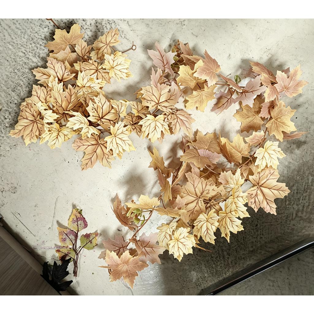 1 Piece Artificial Maple Leaf Garland for Halloween Thanksgiving Decor - 175cm Wall Hanging