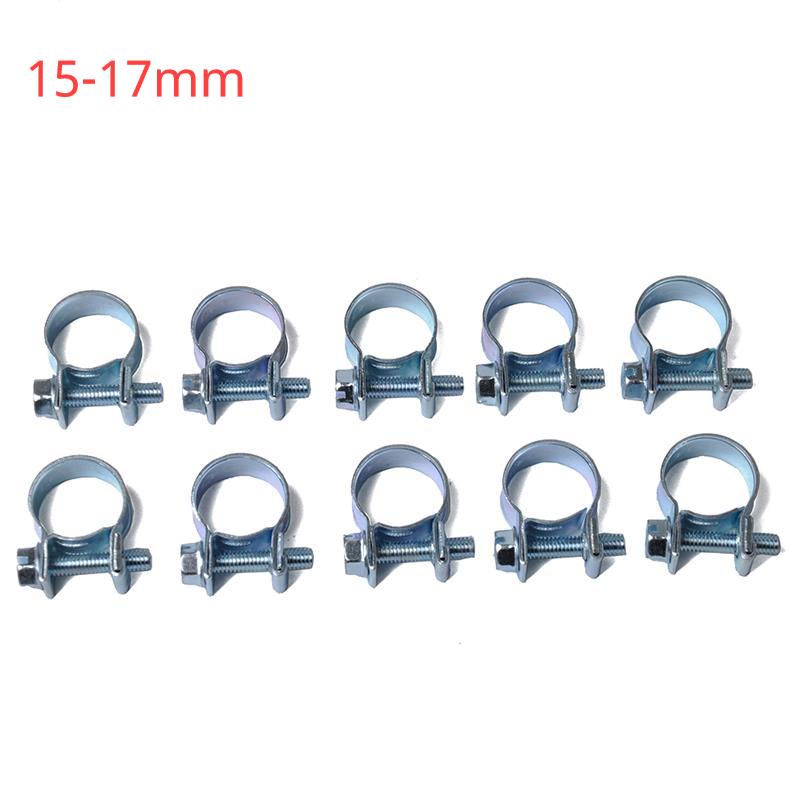 10 ST/Set Bil Bränsleslangklämmor Slangklämmor Set Mini Kolstål Luftslangklämma Diesel Bensinrörklämmor