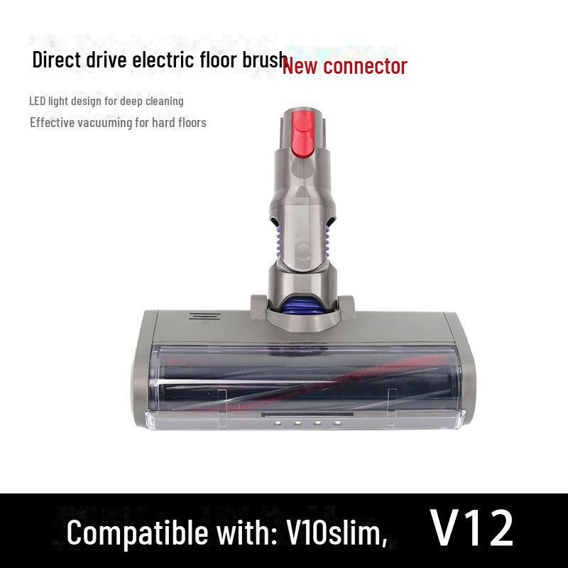 Compatible Dyson Vacuum Floor Brush Head for V6, V8, V10 - Electric Suction for Carpet and Hard Floors.