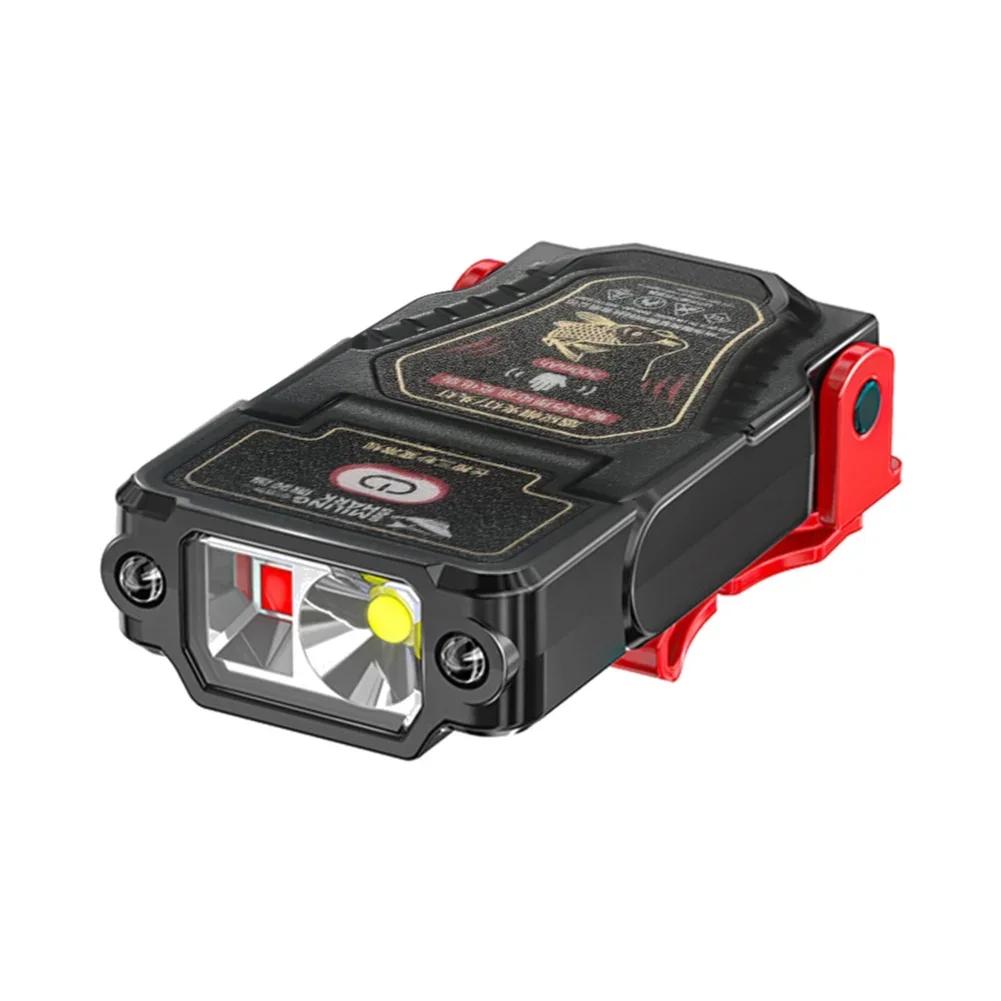 

1-10PCS Mini Sensor LED Headlamp Hat Cap Clip Lights Rechargeable Head Torch Waterproof Headlight Flashlight for Camping Fishing