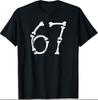 Halloween Number 6 7 Bones Skeleton Costume T-Shirt Unisex T-Shirt