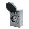 50A Generator Power Inlet Box 12500W 125/250V Weatherproof NEMA 3R Generators Plug for Outdoor Use