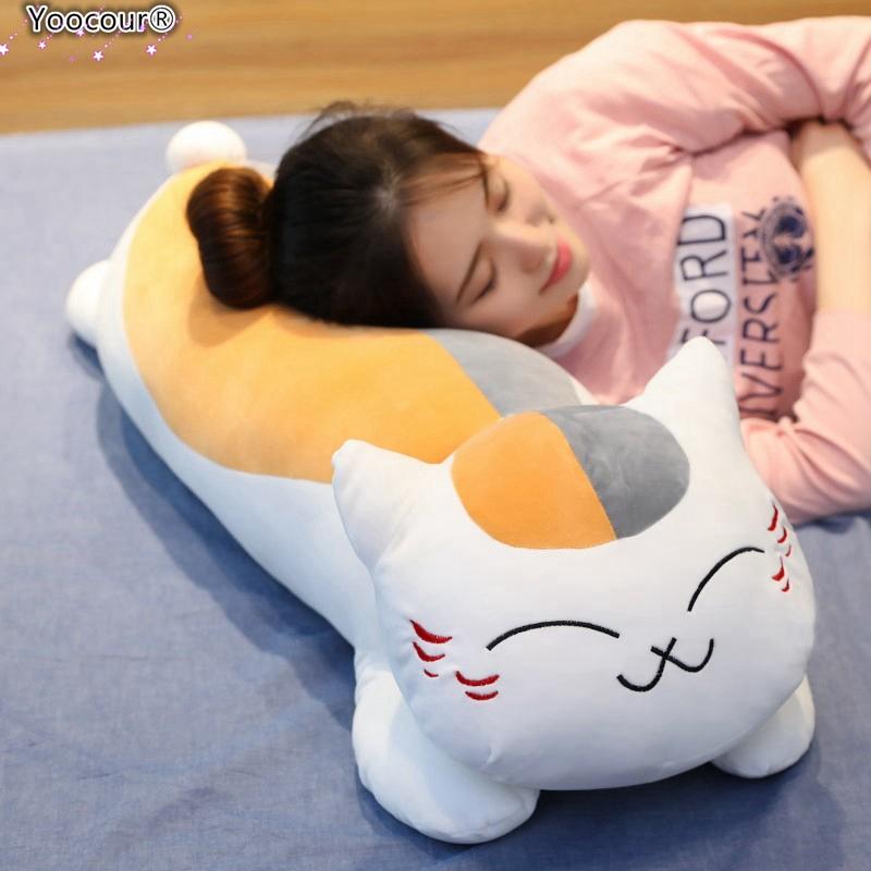 

50/70/85/105см Natsume Yuujinchou Нянько-сэнсэй Аниме Кот Плюшевая Кукла Игрушка Кот Подушка Подарок на День Рождения Рождество для Детей 50cm