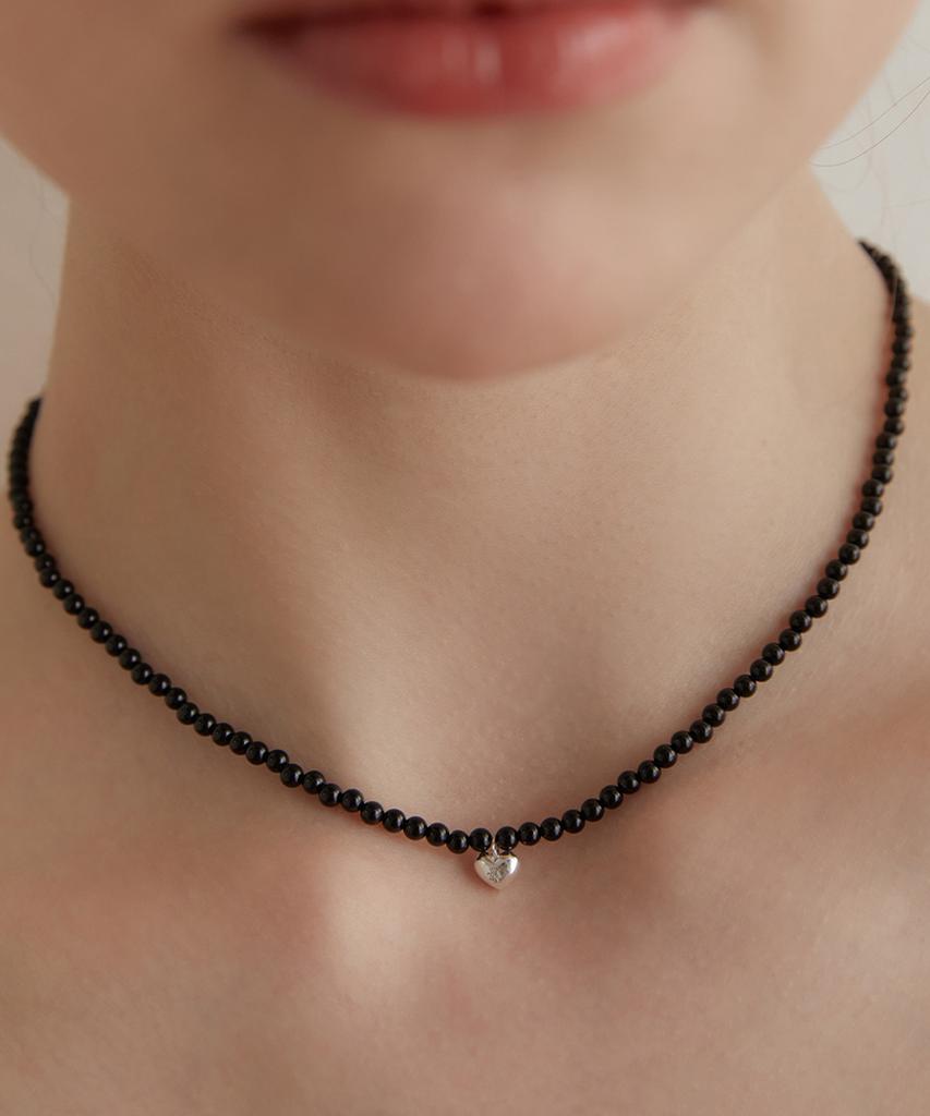 Tatiana (Silver 925) Under Heart Gemstone Necklace Nz2148