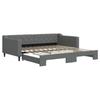 VidaXL Daybed with Pull-out Bed Dark Grey 100x200 Cm Fabric 3197432