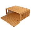 Cajas de Almacenamiento con Tapa Estrecha y Alta Cestas Tejidas Revistero Plástico Hogar Cocina Juguete Verdura Picnic Contenedores con Asas