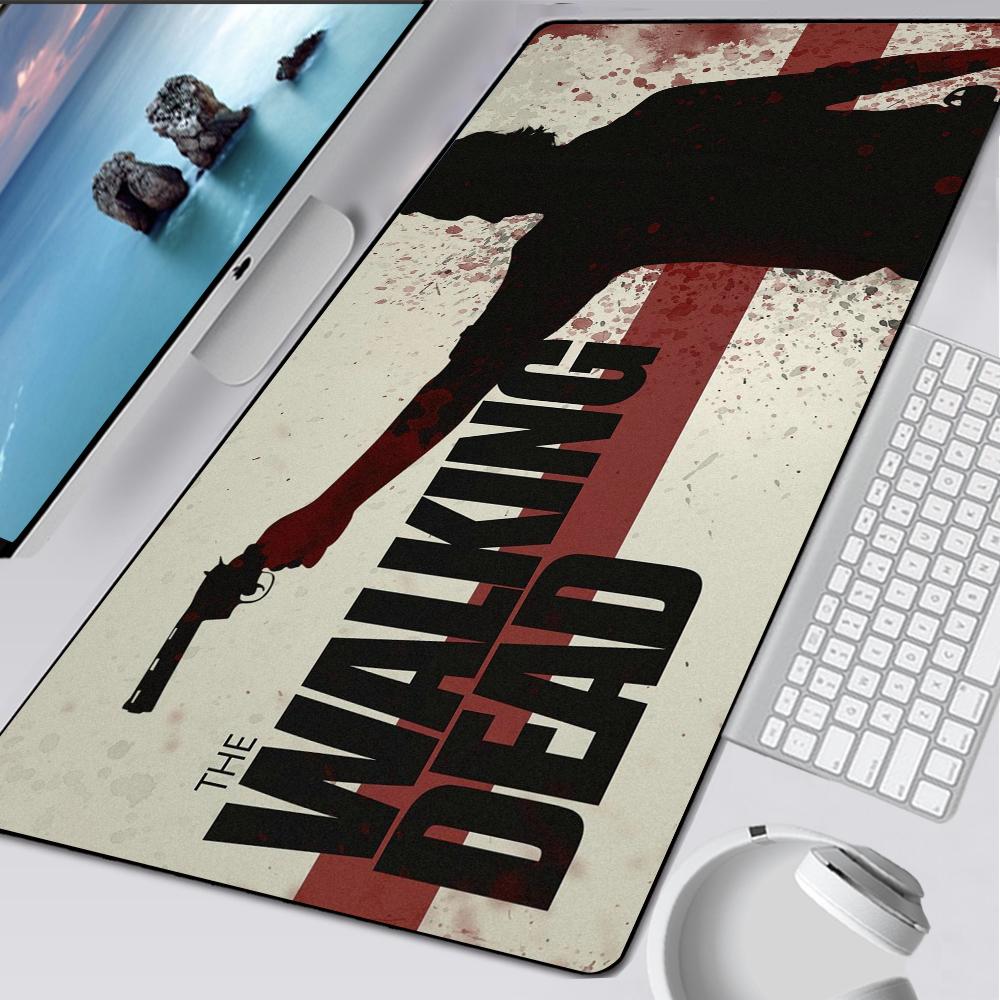 The Walking Dead Large Gaming Mouse Pad Computer Mousepad Pc Gamer Mouse Mat Laptop Mausepad Mouse Carpet Keyboard Mat Desk Pad
