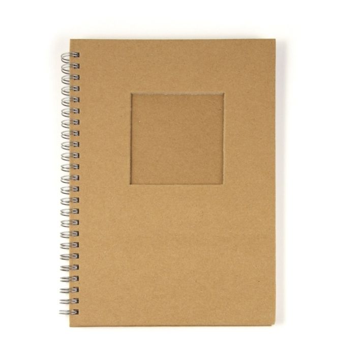 Carnet, avec découpe passepartout, f.H., Carré, DIN A6, 60 feuilles, 70g / m²