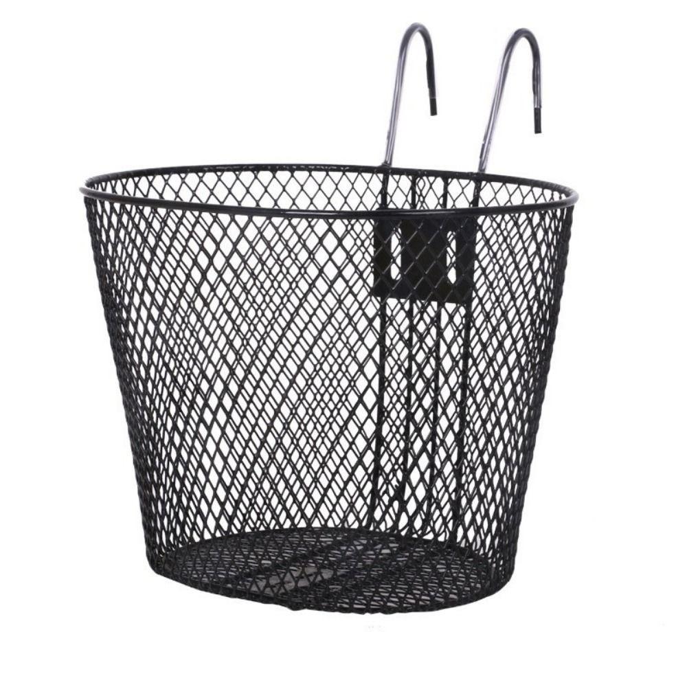 Black Rear Hanging Basket Iron E-Scooter E-bike Basket Bicycle Front Handlebar Basket