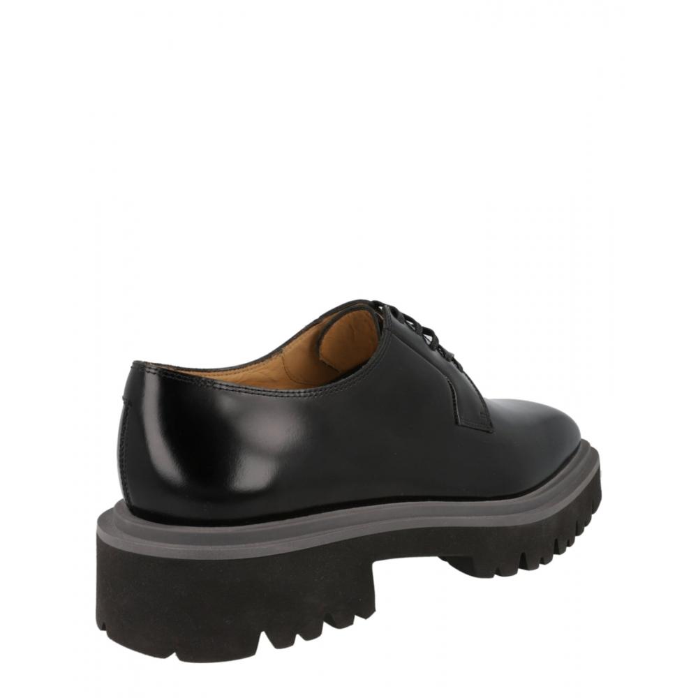 Salvatore Ferragamo Flicker Leather Dress Shoes Black