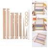 Wood Weaving Loomed Kits Handcraft Wooden Loomed Set Knitting Accessories Craft Supplies for Adults