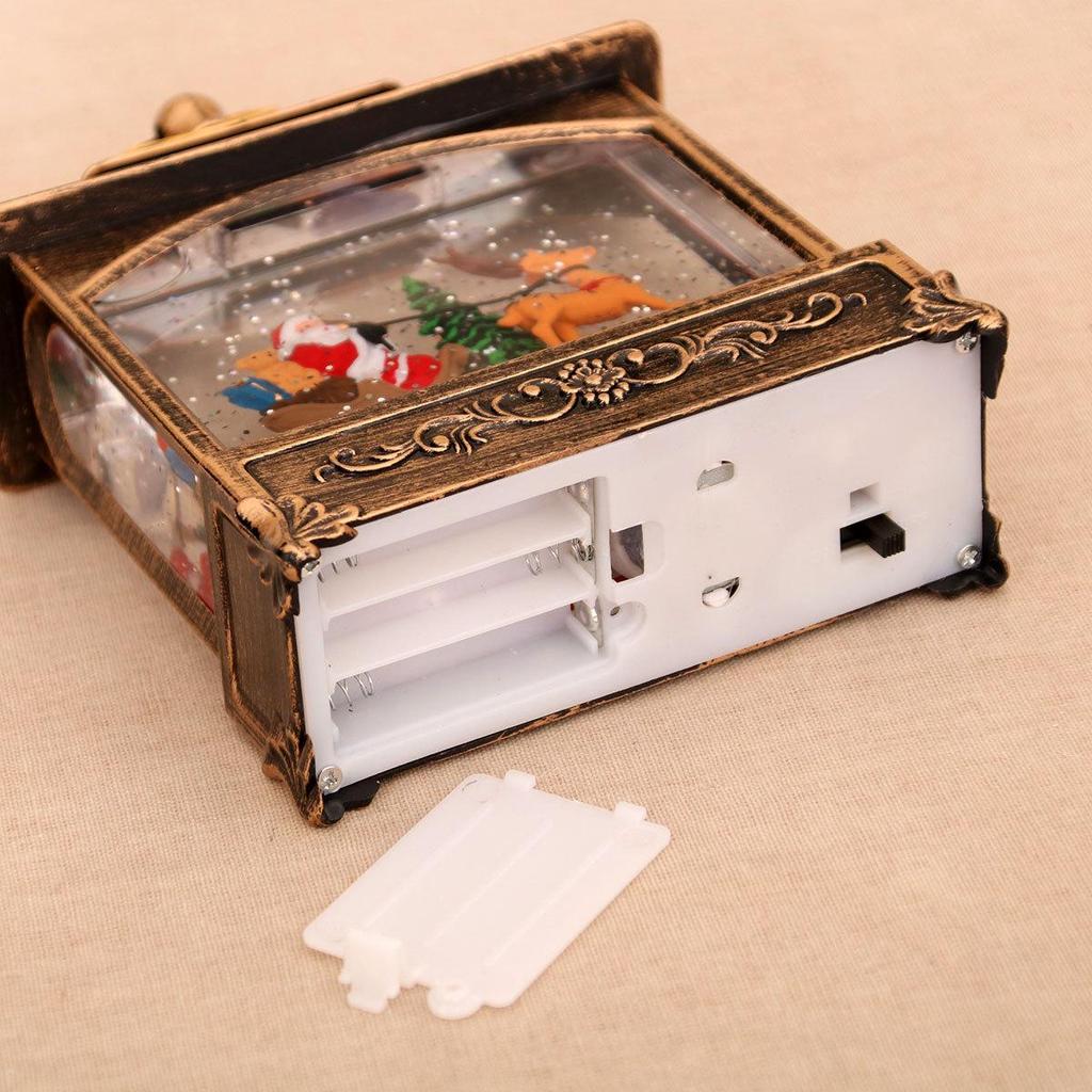 Musical Light-Up Snowing Christmas Ornament Night Light Gift