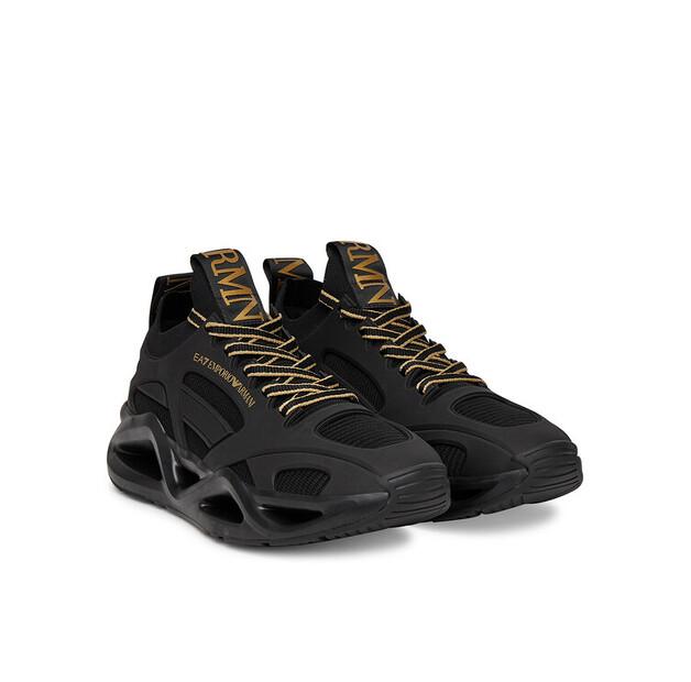Мужские кроссовки EA7 Emporio Armani X8x174 xk377 u106 чёрные