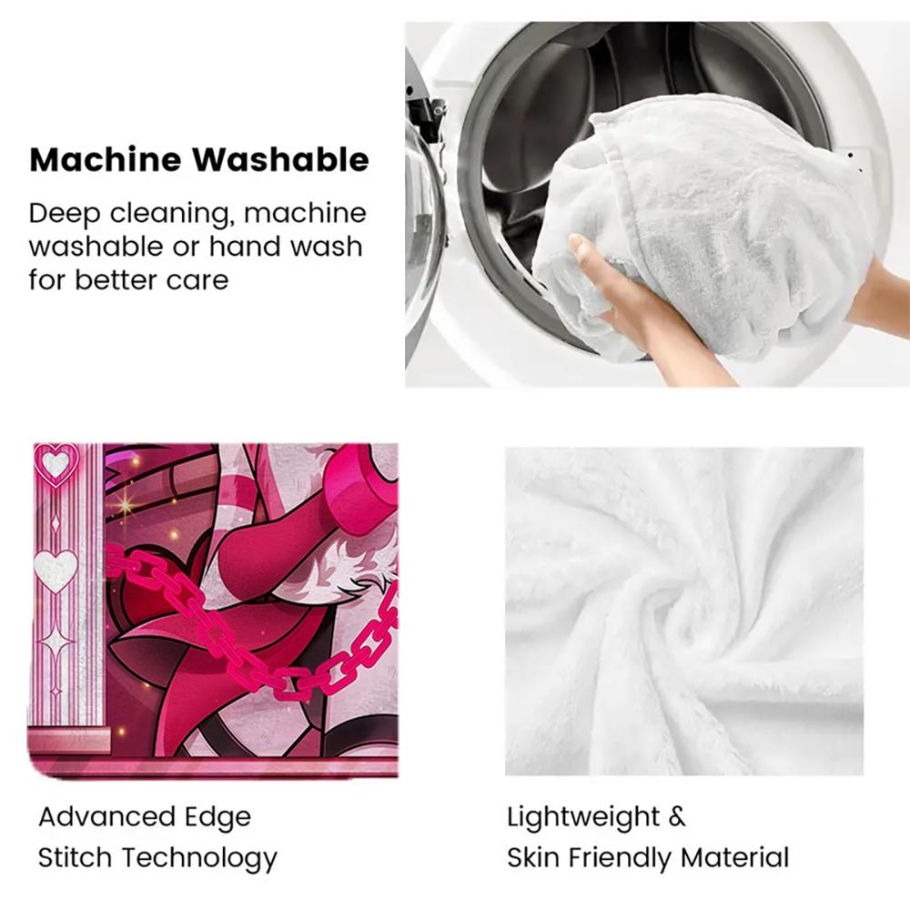 Anime thin Flannel Blanket for Bedrooms,Living Rooms,Sofas Blankets,Offices,Lunch Breaks,Picnics,blankets fluffy blanket