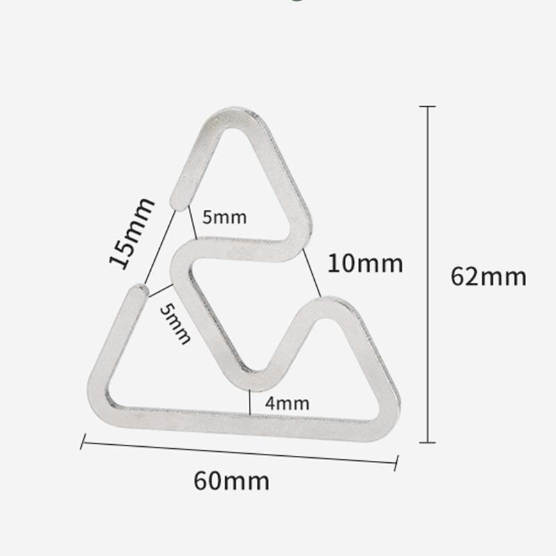 Outdoor Stainless Steel Hooks Ultra-Light And Multi-Functional S-Shaped Hooks Camping Accessory Tools