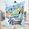 Paw Patrol Halloween Night Personalized Name Blanket Lightweight Customizable Blanket Comfortable for Couch Livingroom Living Room Home Decor