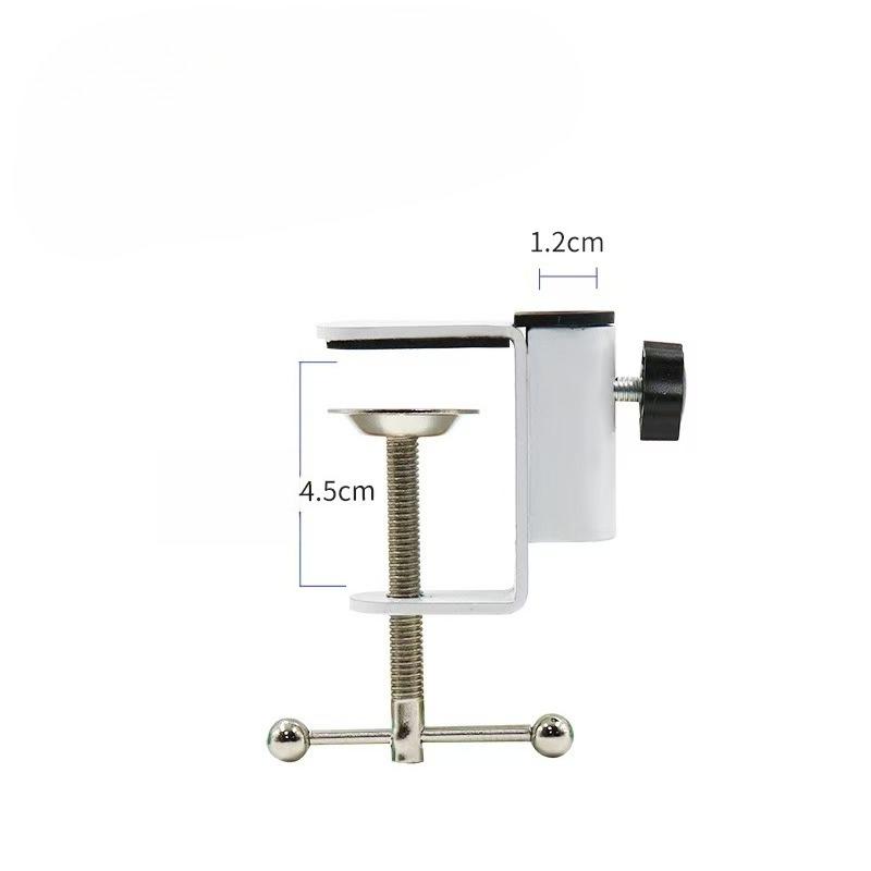 Universal Desk C Clamp Adapter Fixed Connector for Microphone Lamp Webcam Camera Support Stand Accessories