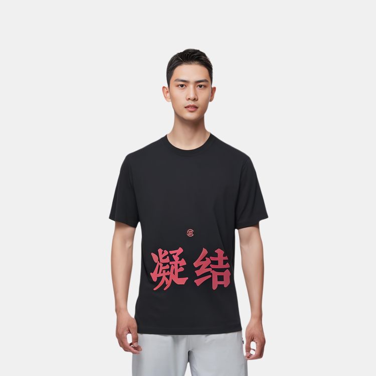 CLOT Inheriting The Past And Opening Up The Series T-Shirts Unisex Black Crew Neck Moderate CLTE24S10034