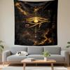 Tapestry Eye of Horus Golden Nebula Egyptian Sacred Poster Wall Art for Meditation Room