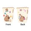 Party Decorations Set With Cartoon Capybara Design Paper Cups Dishes Hanging Flags For Indoor Outdoor Celebration