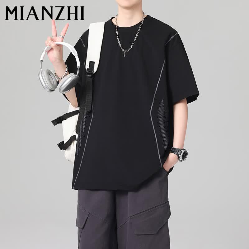 Men s 2026 Summer Cooling & Sun Protection T-Shirt XL чёрный