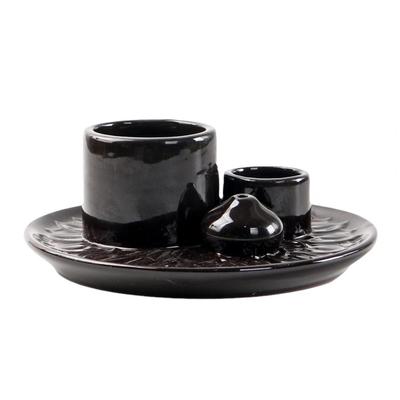 Elegant Candle Holder Ceramic Candle Holder Modern Ceramics Candle Holder Multi-purpose Incense Stick Burner for Meditation Yoga