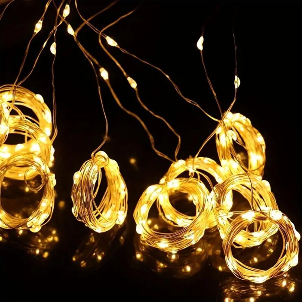 1pc 3*3m LED Curtain Lights USB Powered 8 Mode Remote Control Fairy String,Decoration Lights For Garland Wedding Home Bedroom