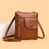 Fashionable Women's Small Shoulder Bag, PU Leather Phone Bag, Retro Crossbody Bag Suitable for Daily Use, Shopping, Commuting