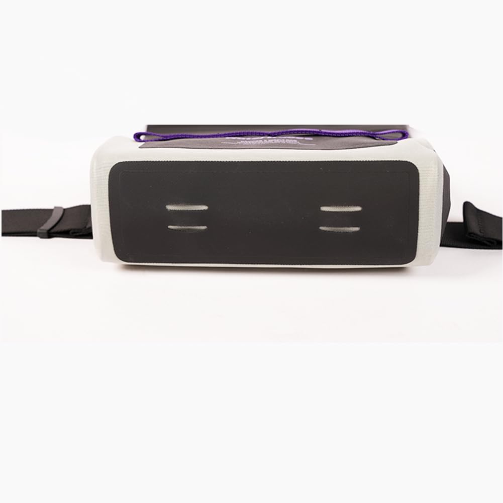 Watertrace Waterproof Waist and Light for Outdoor Use Bag, 1.5L Capacity, Roll-Top Closure, Black/Pink Gray/Purple,