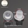 20Pcs Clear Rubber Embedded Furniture Bumper Table Chair Leg Feet Bottom Glide Slide Pad Floor Protector Shockproof Accessories