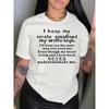 Letter Print Crew Neck T-shirt Casual Short Sleeve Drop Shoulder Top Women's Clothing Fashion Aesthetic T Shirt Lady Tees