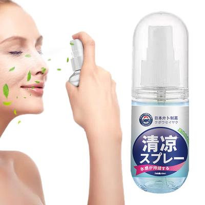 60ml Cooling Spray Refreshing Cool Body Mist Hot Weather Heat Relief Mist Outdoor Sun Protection And Cooling Spray