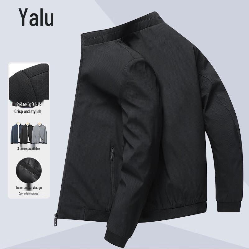 Ya Lu Men's Stand Collar Business Casual Jacket