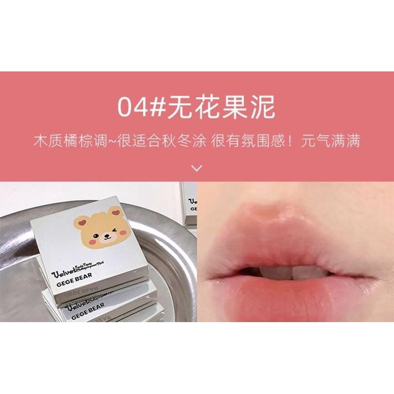 Gege Bear - Velvet Tipsy Lip & Cheek Mud - 4-6