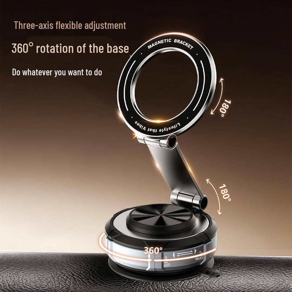 Magnetic Car Phone Holder with Vacuum Suction Cup