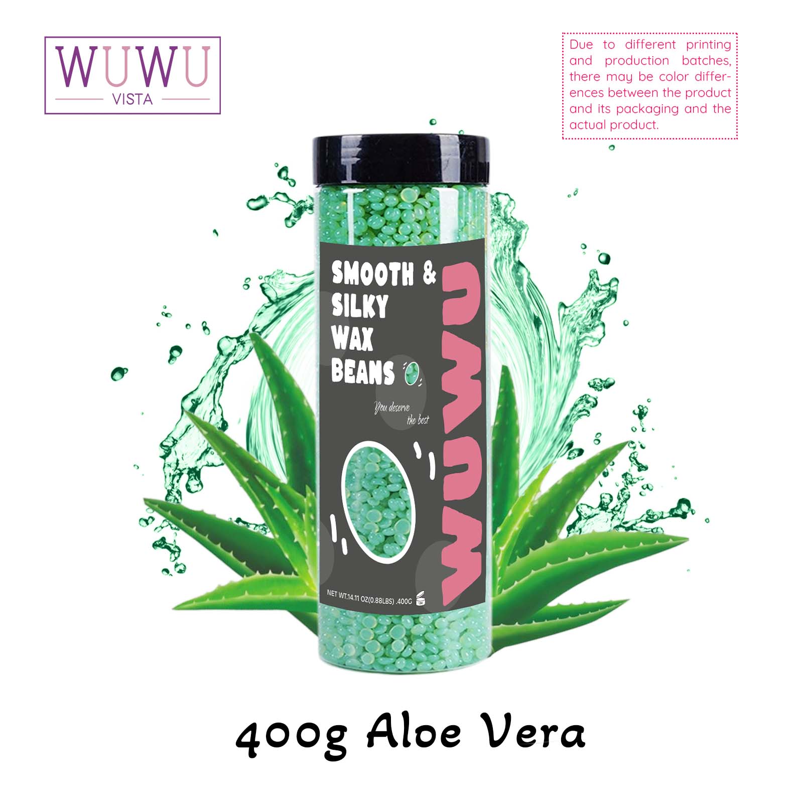 

WUWUVISTA Твердые восковые шарики 400 г(14,11 унций) Восковые бобы в бутылке для удаления волос с помощью воскового нагревателя. Безболезненная депиляция в бобах для всех типов волос/тела/лица/ног/подмышек