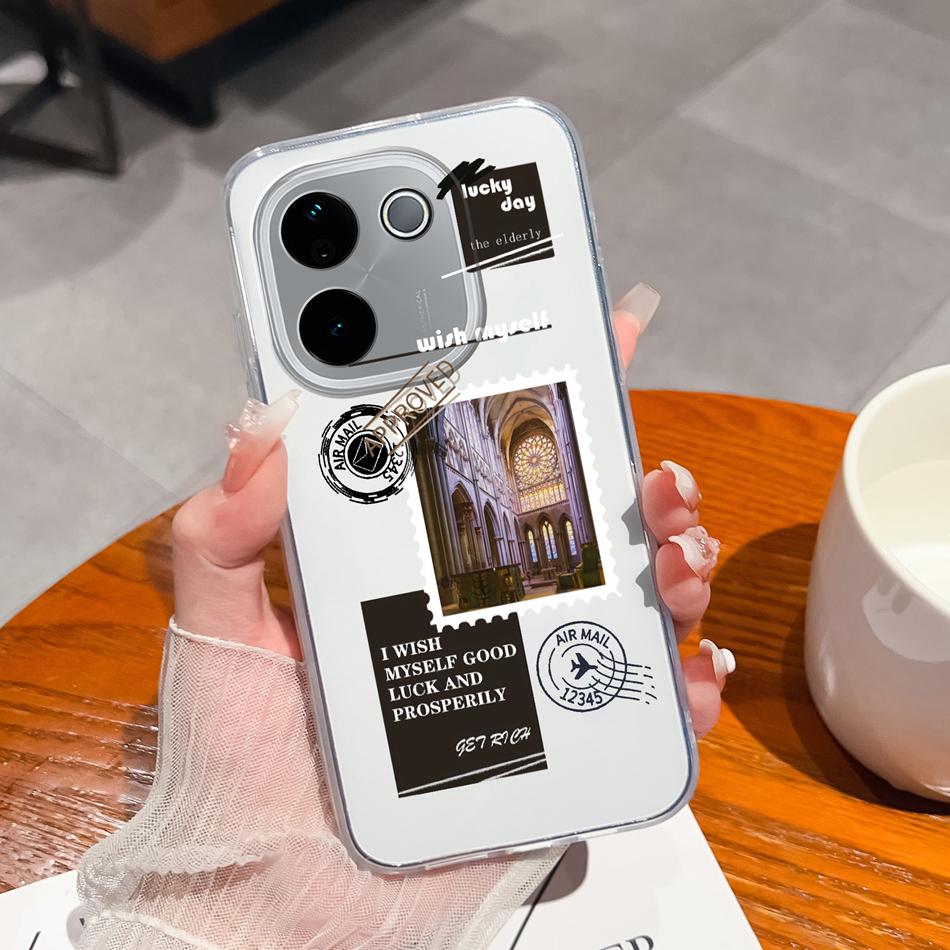 

For iQOO Z9S Pro Vivo T3 Pro Phone Case Creative Multiple Patterns Back Cover For Vivo T3Pro Soft TPU Clear Anti Drop Funda Capa Vivo T3 Pro