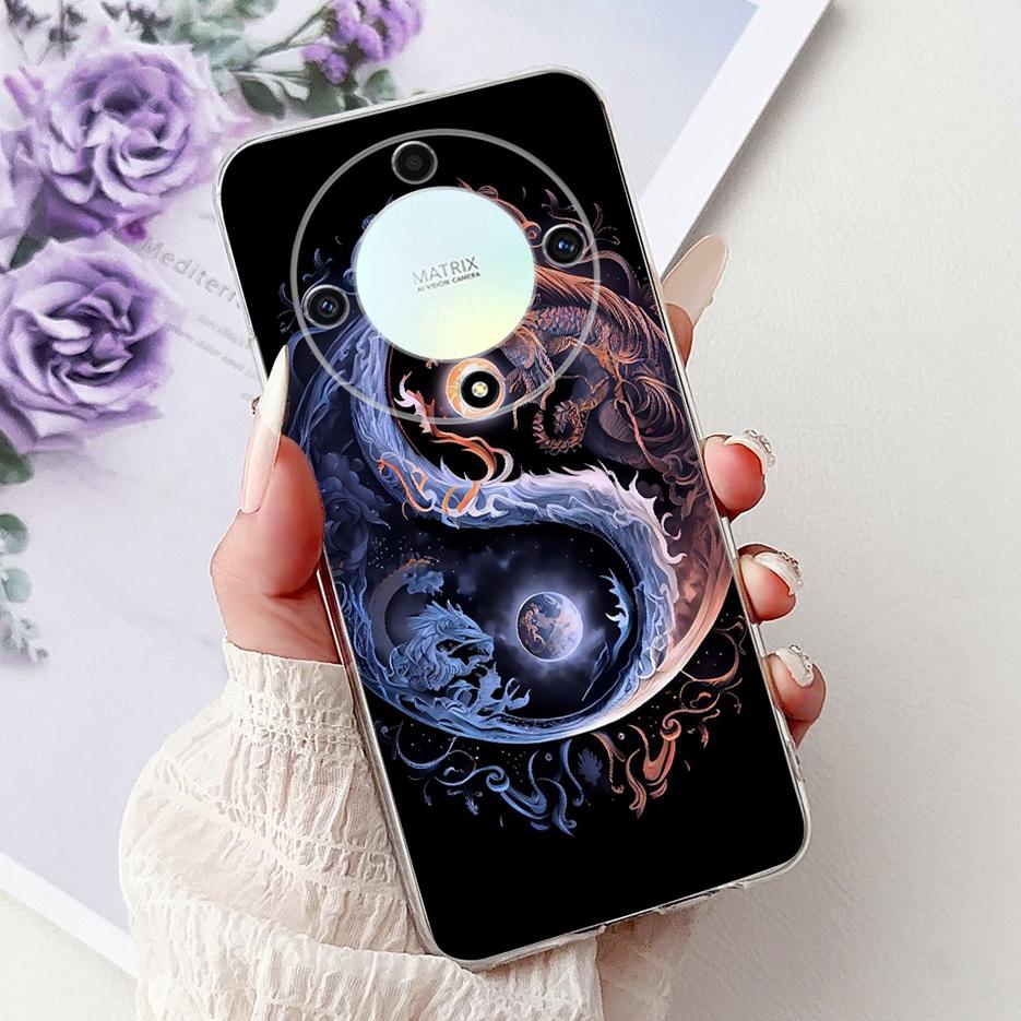 For Honor X9a Case Magic5 Lite Popular Luxury Painted Cover Soft Slim Phone Case For Honor Magic 5 Lite HonorX9a Back Cover Bags