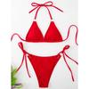 European and American Sexy Solid Color Bikini Beach Set Bikini