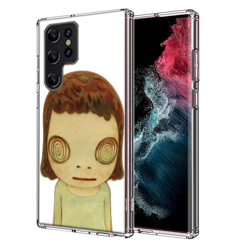 Cute Nara Yoshitomo Art Capa Phone Case For Samsung S26 Ultra S25 Edge Galaxy S23 S21 S20 S24 FE S22 S10 Plus Cover Clear TPU Sh
