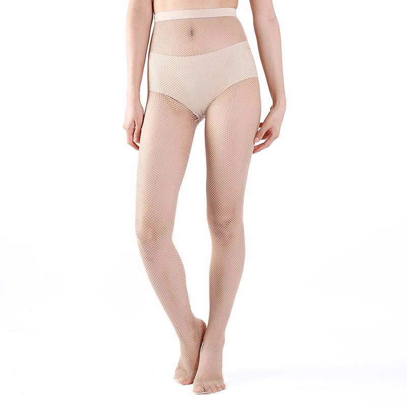Harte Netzstrumpfhosen für Damen Latin Dance Anti-Rutsch-Socken Professionelle Standard-Tanzstrümpfe mit Grifffläche S