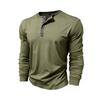 Men's Loose, Casual, Color,blocked Round,neck Long,sleeved Cotton Top