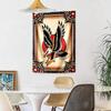 Tattoo Style Wall Decor Tapestry Art For Pet Memorial Birthdaywedding Party Backdrop Family Gift