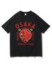 Osaka Dotonbori Drunken Octopus T-Shirts Japanese Food Funny Cotton Tee-Shirts Summer Fanshion Wounisex Unisex Tops Vintage Aesthetic