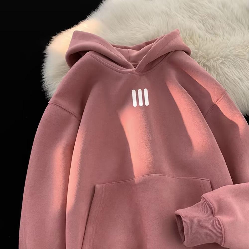 

Фиолетовый свитер мужской и женский осенний замшевый утолщенный жесткий худи 3XL