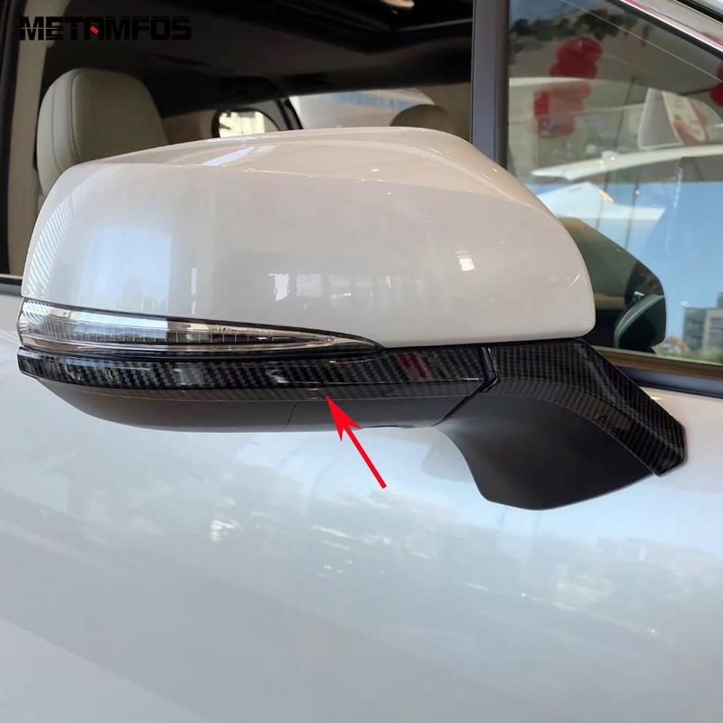 For Toyota Sienna 2024 2025 Carbon Fiber Side View Rearview Mirror Strip Molding Trim Accessories Car Styling